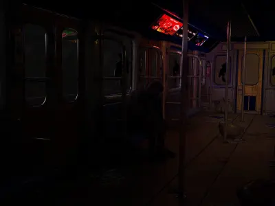 Abandoned Metro 3D model