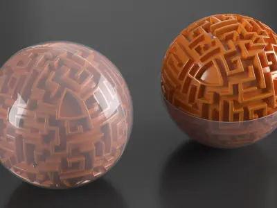 3D Puzzle Game Ball 3D model