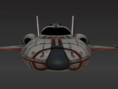 space ship 3D model