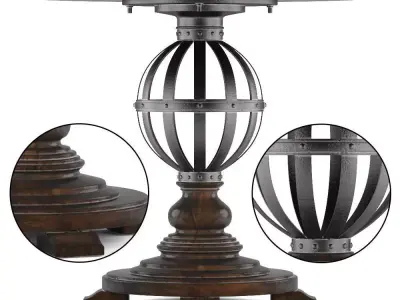 European Farmhouse-Provencal Gardens Table 3D model