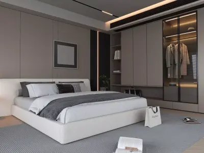 Bedroom Interior 07 3D model