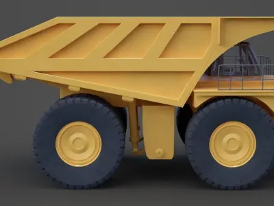 Industrial Vehicle - Mining Truck 01 3D model