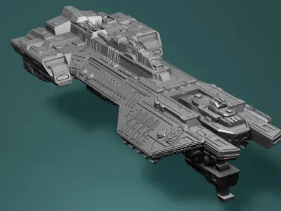 Spirit of fire Phoenix class halo 3D print model