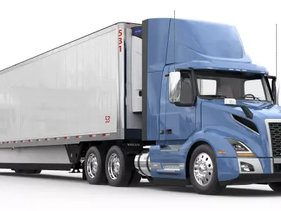 VOLVO VNL 300 With Trailer  3D model