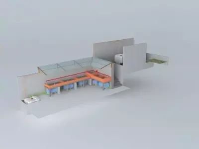 System Aquaponico 00 Aquaponics Beira Mar Bed cultivation in ... 3D model