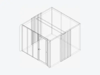 Booth - Simplicity - Meeting Room Low-poly 3D model