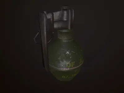 OF-37 Hand Grenade  Low-poly 3D model