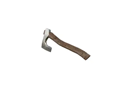 one-handed ax Free low-poly 3D model