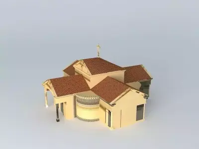 Church house Free 3D model