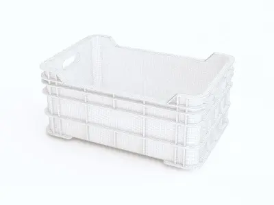 Plastic crate 09 3D model