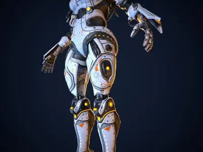 Cyborg Iron Low-poly 3D model