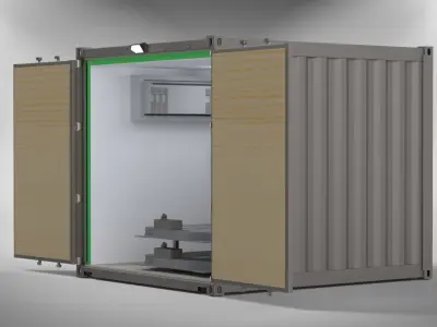 Shipping Container 10 Foot  Free 3D model
