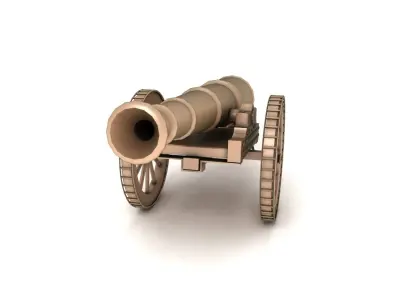 old War cannon 3D model