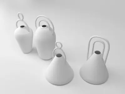 Decorative vases Free 3D model purchase