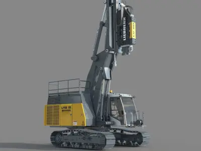Liebherr LRB 18 Piling and Drilling Rig 3D model