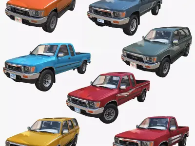 Toyota 4runner hilux 3D Model Pack