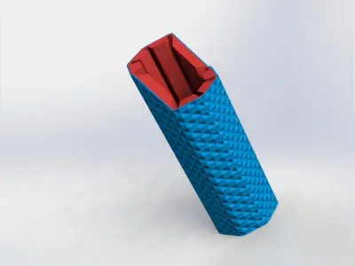 Termik plastic gun with handle Free 3D model