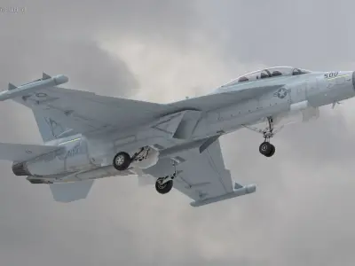 Aircraft Boeing EA-18G without Armament Rigged 3D model purchase