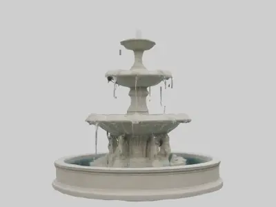 Fountain Model Low-poly 3D model