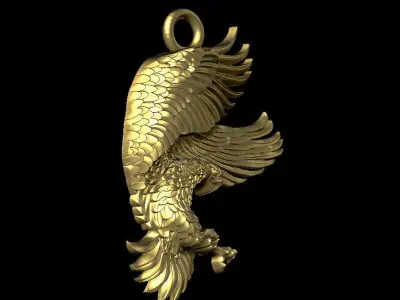 hawk pendant 3D print model