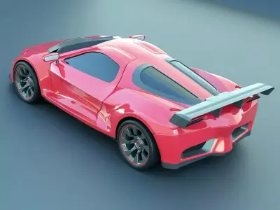 Aferox concept car 3d model 3D model