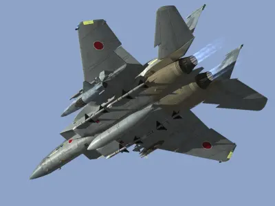 JASDF F-15DJ 3D model