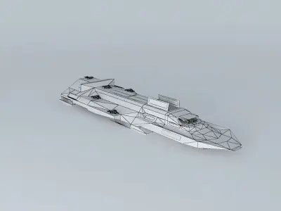 MTSF Infinity Frigate Class Free 3D model