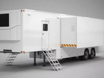 Exhibition Semi Trailer 3D model