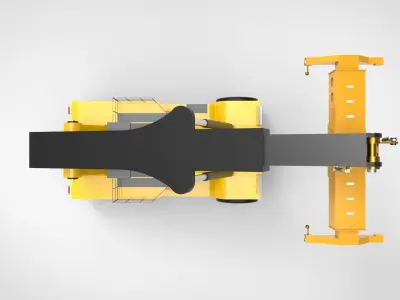 Reach stacker 3D model