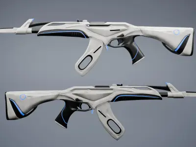 Custom Valorant Vandal Redesign  Futuristic Elegance Low-poly 3D model