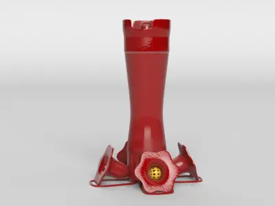 Hummingbird feeder 3D model