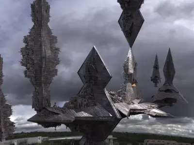 RA City Floating 2  3D model