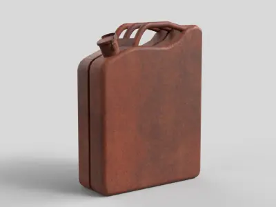 Realistic Gas Can Low-poly 3D model