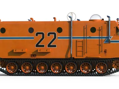 Kharkovchanka Soviet Antarctic Cruisers STT 3D model