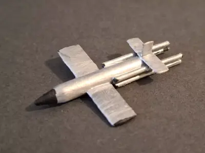 Fairey Stooge UK WW2 Guided Missile 3D print model