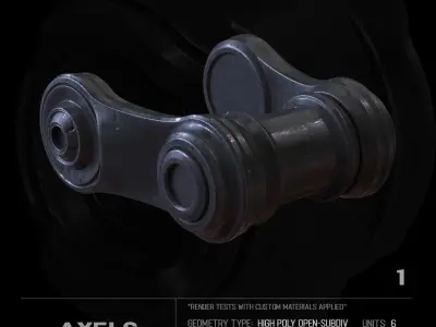 6 Axels SUBD Free 3D model