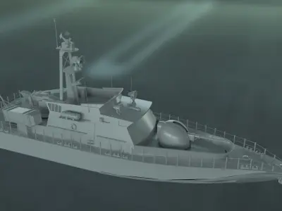 SAR 33 missile boat 3D model