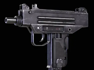Micro Uzi Low-poly 3D model purchase
