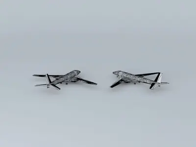 Airplane two airplanes Free 3D model