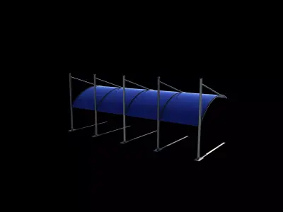 Carport 3D model by ahammodullah