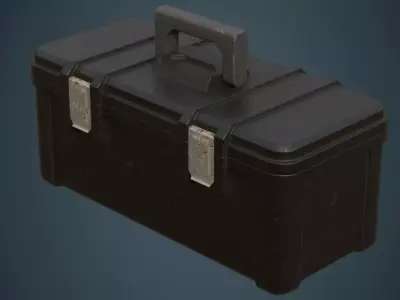 Toolbox 3B Low-poly 3D model