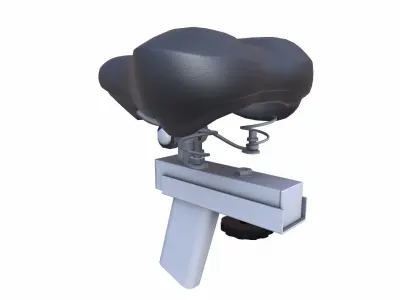 Bicycle Seat Low-poly 3D model 6