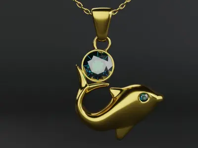 Dolphin Jewelry Free 3D print model