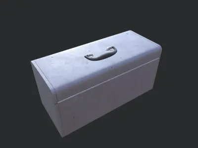Metal Tool Box Low-poly 3D model