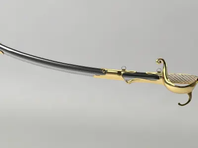 Sword Frazetta Style John Carter Sword 3D model