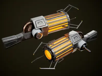Half Life  Gravity Gun Low-poly 3D model