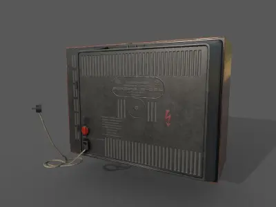 Soviet-era Television Low-poly 3D model