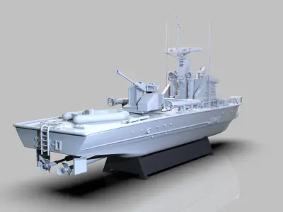 Patrol Torpedo Fast Warship 3D print model