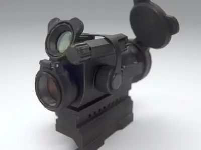Aimpoint PRO Patrol Rifle Optic Low-poly 3D model
