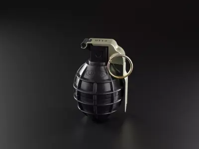 Yugoslav Hand Grenade Pack Low-poly 3D model
